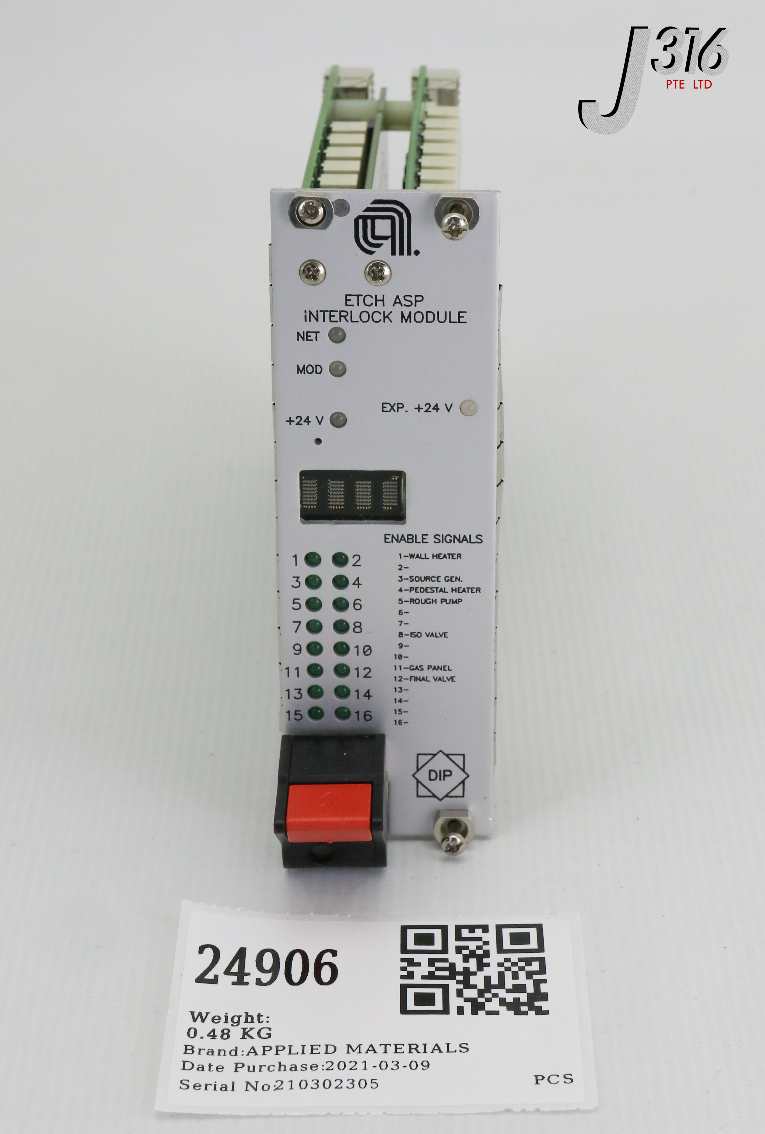 24906 APPLIED MATERIALS PCB, INTLK MOD ASP 300MM, DIP498, 15049804